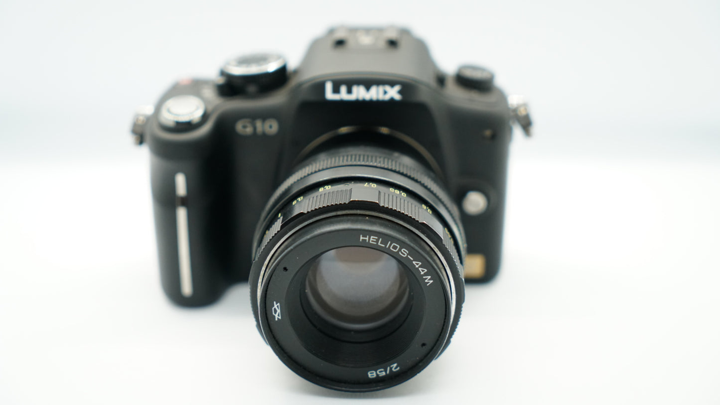 Panasonic Lumix G10 + Helios-44M