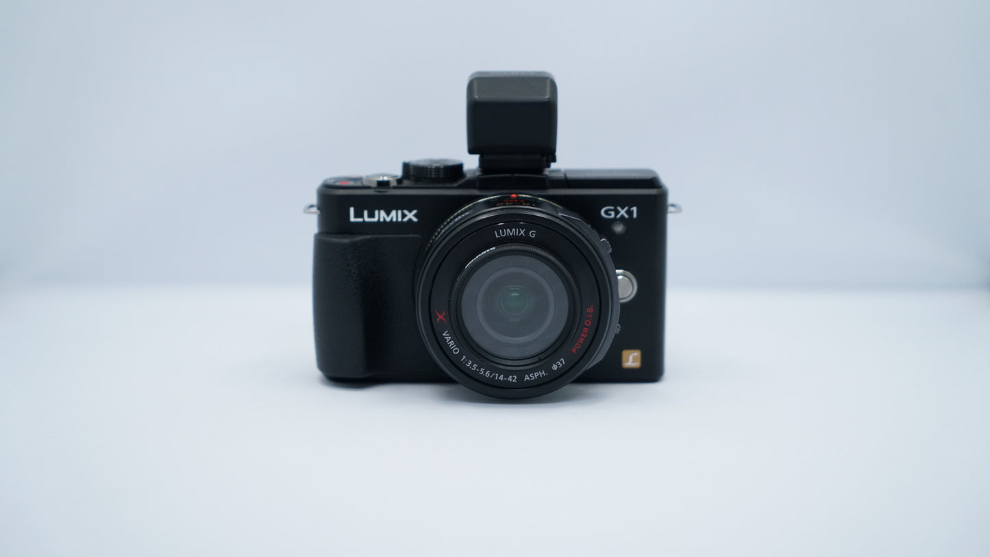 Panasonic Lumix GX1 Premium + Lente 14-42mm + Visor Live View DMW-LVF2