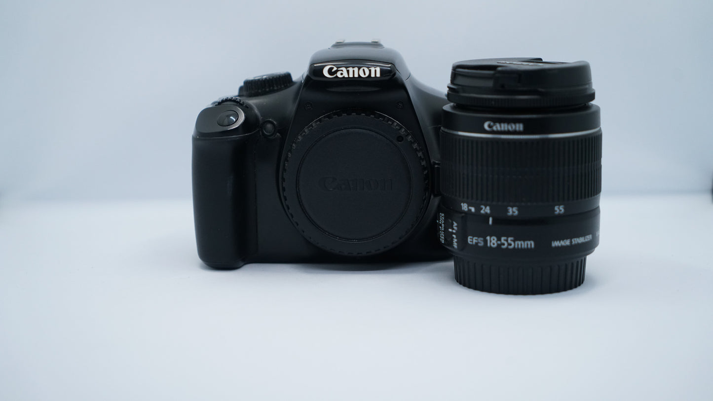 Canon EOS Rebel T3 + EF-S 18-55mm f/3.5-5.6 IS,