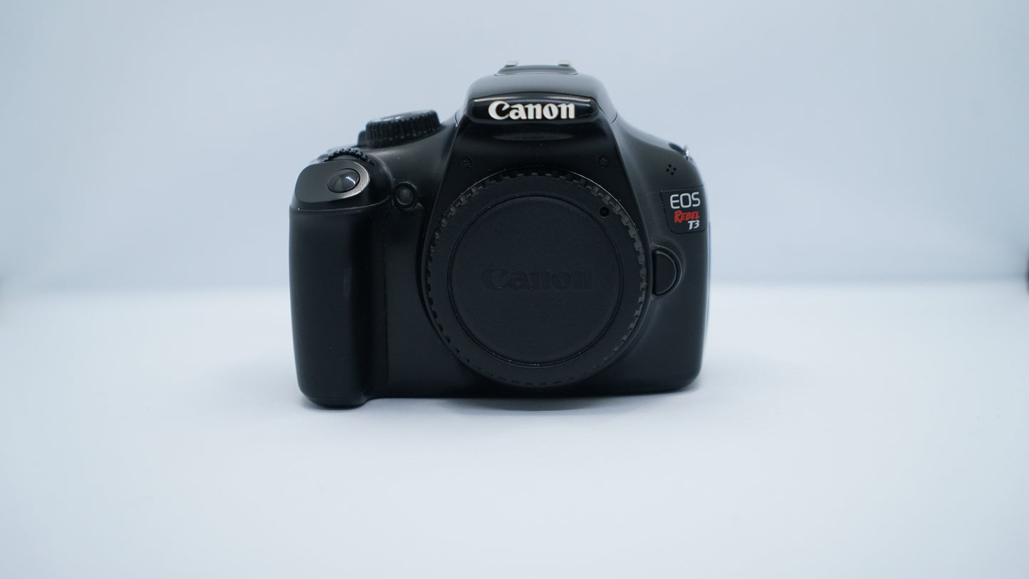 Canon EOS Rebel T3 + EF-S 18-55mm f/3.5-5.6 IS,