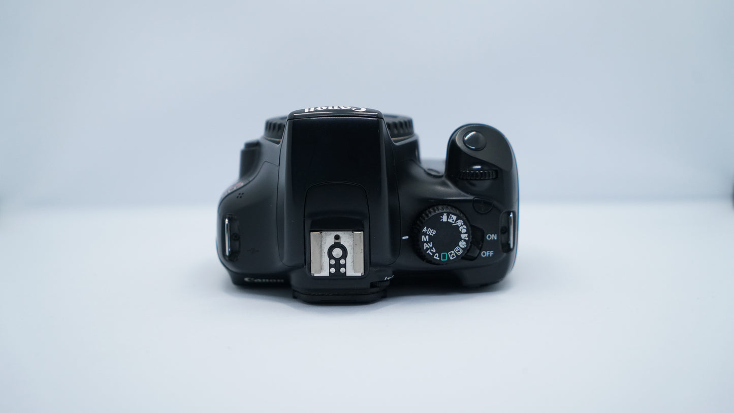 Canon EOS Rebel T3 + EF-S 18-55mm f/3.5-5.6 IS,